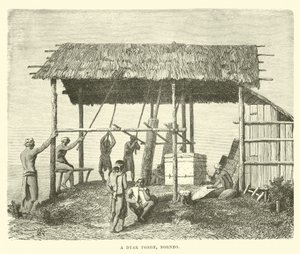 Una fragua dyak, Borneo de English School