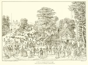 Una fiesta en Horselydown en 1590 de English School