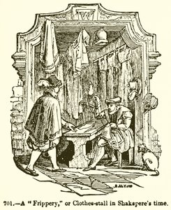 Una Frippería, o Puesto de Ropa en la Época de Shakespeare de English School