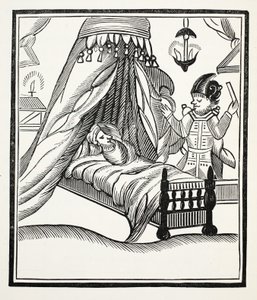 Un relato completo, verdadero y particular, ilustración de Chap-books del Siglo XVIII de John Ashton, pub. 1882 de English School