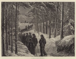 Un Funeral en Noruega (grabado) de English School