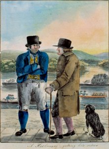 Un Keelman recibiendo sus órdenes de English School