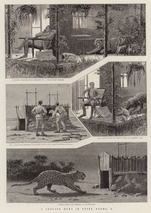 Una cacería de leopardos en la Alta Birmania, I de English School