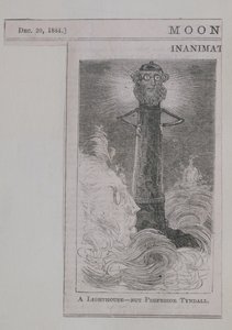 Un faro - no el profesor Tyndall, de Moonshine, publicado el 20 de diciembre de 1884 de English School