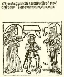 Una Pequeña Gesta de Robin Hood, impresa por Wynkyn de Worde de English School