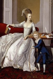 Una madre y su hijo, c.1780 de English School