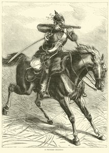 Un dragón prusiano, septiembre 1870 de English School