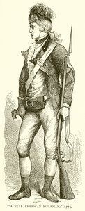 Un verdadero fusilero americano, 1774 de English School