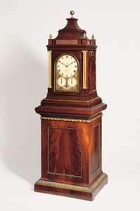 Reloj de órgano musical de mesa giratoria de un cuarto de día de la Regencia, c.1820 de English School