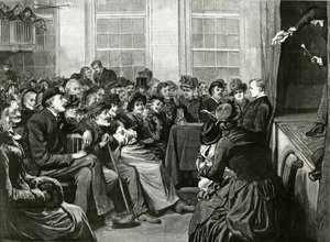 Una Noche de Sábado de Entretenimiento para los Pobres, St Albans Hall, Baldwins Gardens, Holborn de English School