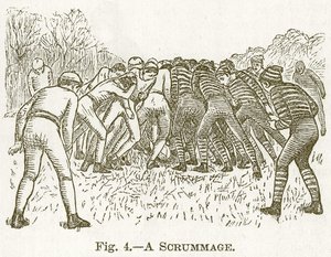 Una Melé, ilustración para Cassells Book of Sports and Pastimes, c.1890 de English School
