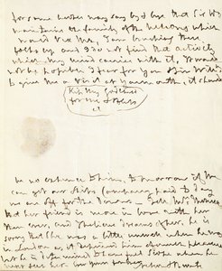 Carta autografiada firmada a Lady Hamilton, 1801 de English School