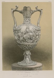 Un jarrón de plata de Rudolphi, París (cromolito)