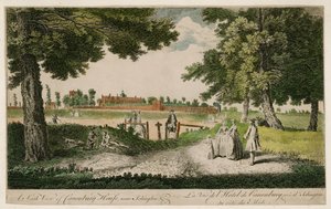Vista Sur de Canonbury House, cerca de Islington de English School
