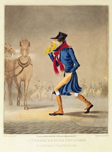 Un Pura Sangre Noviembre y Londres Particular, pub. por T. McLean, 1827 de English School