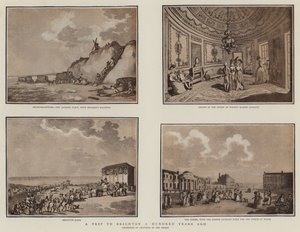 Un viaje a Brighton hace cien años (litografía) de English School
