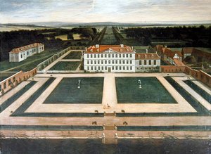 Vista de Capesthorne Hall, Cheshire, c.1730 de English School