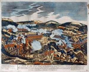 Una Vista de la Batalla de Barossa, 1811 de English School