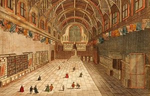 Vista del Interior de Westminster Hall de English School
