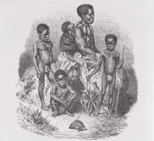 Una familia zulú, de 