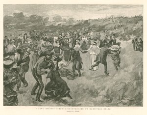Escena de un día festivo: Beso-en-el-Rey en Hampstead Heath de English School