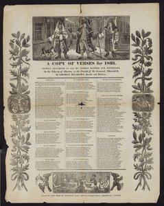 Una copia de versos para 1833 de English School