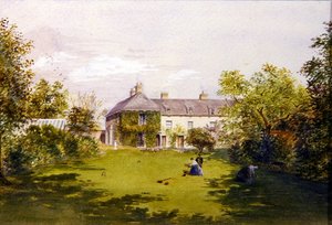 Una villa de campo, c.1840 de English School