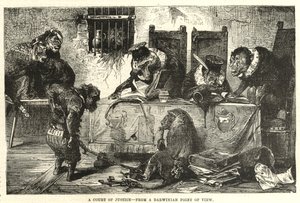 Un tribunal de justicia desde el punto de vista darwiniano de English School