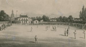 Un partido de críquet de English School