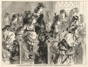 Una boda de moda; Conducta indigna de los elegantes espectadores allí presentes de English School