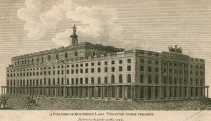 Vista completa del nuevo Teatro Drury Lane, Londres, cuando esté terminado de English School
