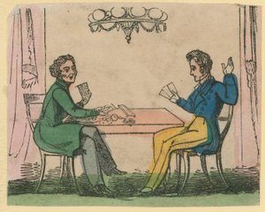 Un juego de cartas de English School