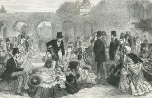 Una fiesta en el jardín en Holland House de English School
