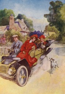 A jolly motor ride (litografía en color) de English School