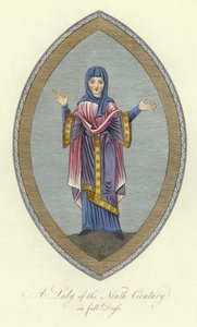 Una dama del siglo IX en traje completo