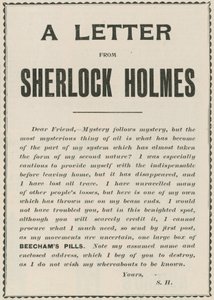 Una carta de Sherlock Holmes de English School