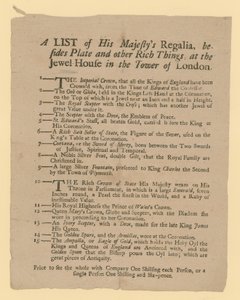 Una lista de las regalías de Su Majestad