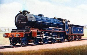 Una locomotora del London Midland and Scottish Railway, ilustración de 