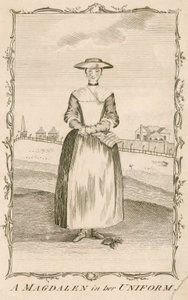 Una Magdalena en su uniforme de English School