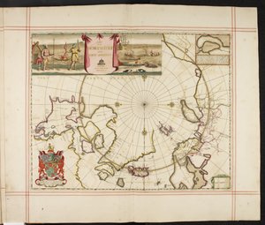 Un mapa del Polo Norte y partes contiguas, de 