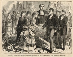 Un matrimonio entre las ruinas de Chicago de English School