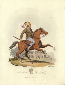 Un Guerrero Británico Montado de English School