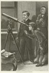 Una mirada a través del telescopio del abuelo de English School