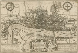 Plano de Londres, Westminster y Southwark como fueron levantados durante el reinado de la Reina Isabel