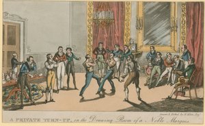 Un enfrentamiento privado, en la sala de estar de un noble marqués de English School