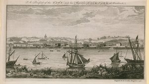 Una perspectiva de la ciudad y el astillero de Su Majestad en Woolwich