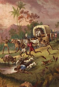 Un charco de lluvia en el camino de English School