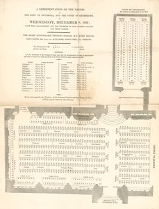 Representación de las mesas en el Guildhall, Londres, el 8 de diciembre de 1852 de English School