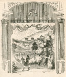 Una escena de la obra Rey Arturo, Teatro Drury Lane, Londres