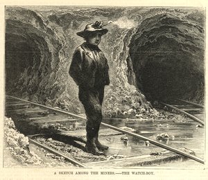 Un boceto entre los mineros - El Niño Vigilante de English School